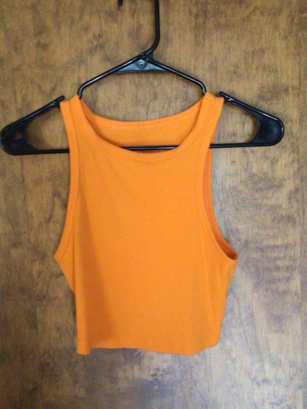 wild fable Orange Ribbed Cropped Tank